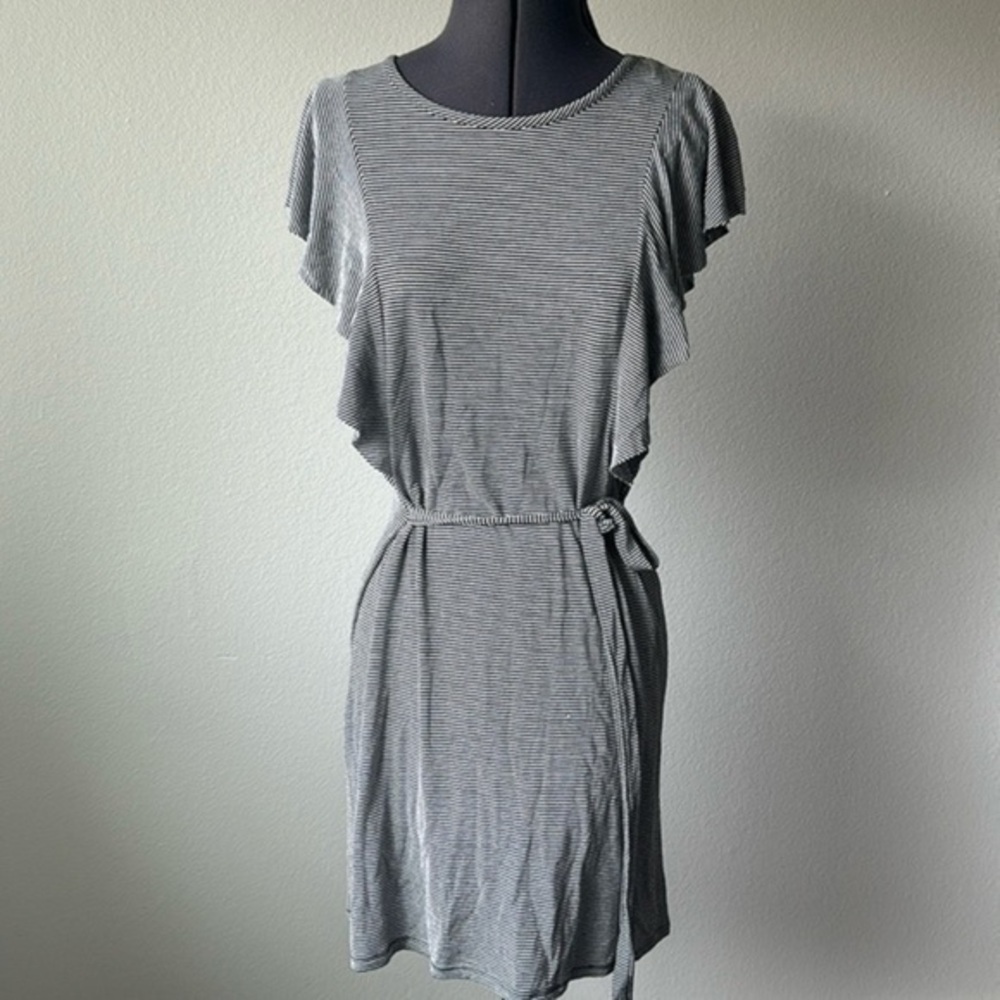 Como vintage dress, black and white striped soft girl size XS